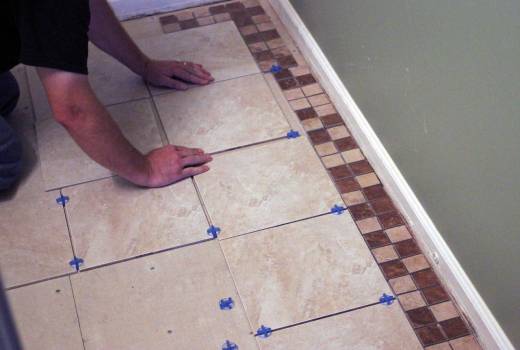Bathroom Tile Installation Granite Fix, How To Lay Bathroom Tile Floor